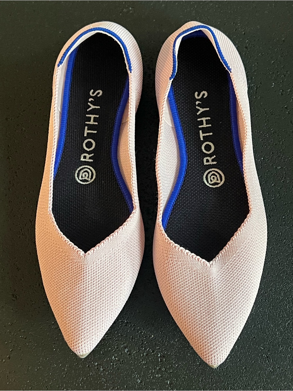 Rothy's The Point II Pointed Ballet Flats in Light Pink